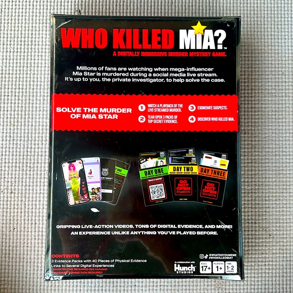Who K^lled Mia? Card Game - Picture 2 of 3